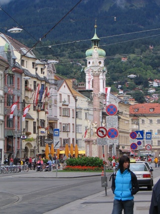 Una passeggiata al centro di Innsbruck.