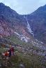 Vista sulla cascata proveniente dalla vedretta di Fellaria Est.
