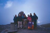 Foto di gruppo al Col de la Seigne.