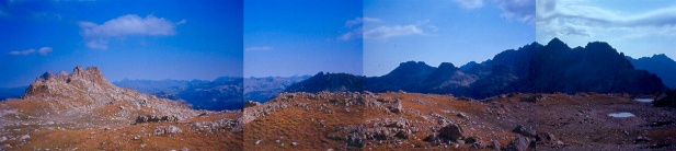 Panorama sulla Val d'Aran, dal Port de Ratera de Colomers.