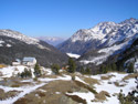 Vista sulla Val Martello (a sinistra il rifugio Corsi).